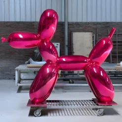 Statues & Sculptures Floor Standing|Balloon Dogs^Balloon Dog 80cm Pink Fibreglass Indoor Sculpture