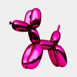 Statues & Sculptures Floor Standing|Balloon Dogs^Balloon Dog 80cm Pink Metal Garden Sculpture