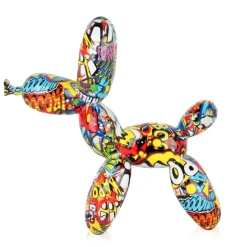 Statues & Sculptures Table Top|Balloon Dogs^Balloon Dog 27cm Pop Art Resin Indoor Sculpture