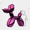 Statues & Sculptures Giant|Floor Standing^Balloon Dog 200cm Purple Fibreglass Indoor Sculpture