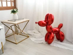Statues & Sculptures Floor Standing|Balloon Dogs^Balloon Dog 62cm Red Resin Indoor Sculpture