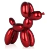 Statues & Sculptures Table Top|Floor Standing^Balloon Dog 46cm Red Resin Indoor Sculpture