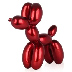 Statues & Sculptures Table Top|Floor Standing^Balloon Dog 46cm Red Resin Indoor Sculpture