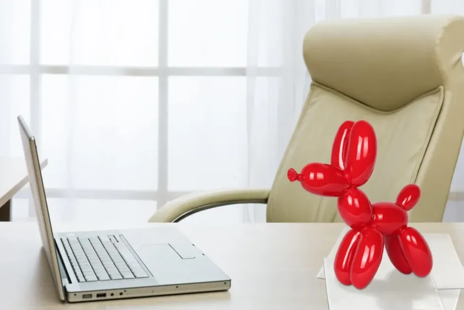 Statues & Sculptures Table Top|Balloon Dogs^Balloon Dog 27cm Rosso Red Resin Indoor Sculpture