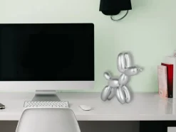 Statues & Sculptures Table Top|Balloon Dogs^Balloon Dog 27cm Silver Resin Indoor Sculpture