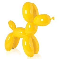 Statues & Sculptures Table Top|Floor Standing^Balloon Dog 46cm Yellow Resin Indoor Sculpture