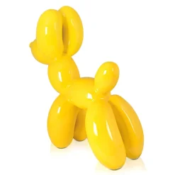 Statues & Sculptures Table Top|Floor Standing^Balloon Dog 46cm Yellow Resin Indoor Sculpture