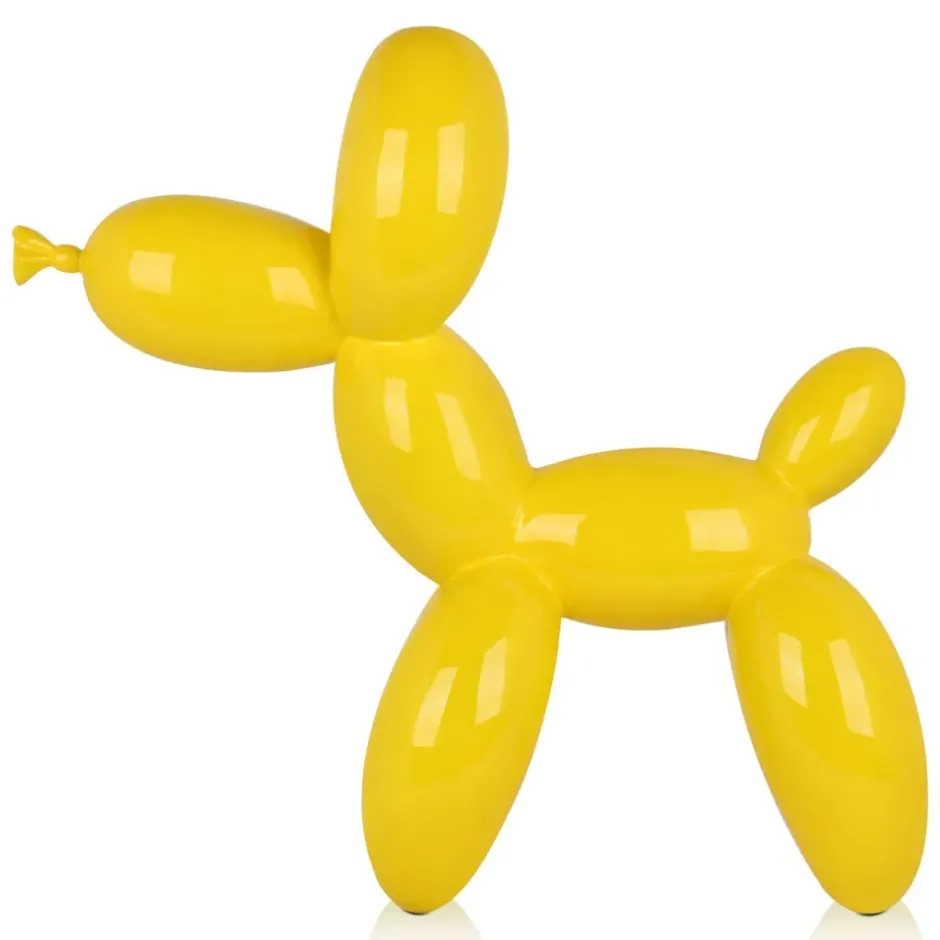 Statues & Sculptures Floor Standing|Balloon Dogs^Balloon Dog 62cm Yellow Resin Indoor Sculpture