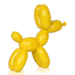 Statues & Sculptures Table Top|Balloon Dogs^Balloon Dog 27cm Yellow Resin Indoor Sculpture