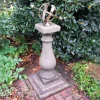 Statues & Sculptures Armillary Sundials^Baluster Medium Armillary Stone Garden Sundial