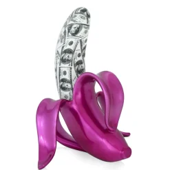 Statues & Sculptures Table Top|Contemporary^Banana Burst 35cm Fuchsia Resin Indoor Sculpture