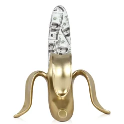 Statues & Sculptures Table Top|Contemporary^Banana Burst 35cm Gold Resin Indoor Sculpture