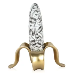Statues & Sculptures Table Top|Contemporary^Banana Burst 35cm Gold Resin Indoor Sculpture