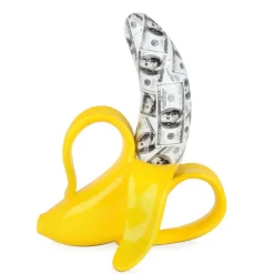 Statues & Sculptures Table Top|Contemporary^Banana Burst 35cm Yellow Resin Indoor Sculpture