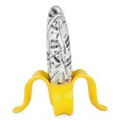 Statues & Sculptures Table Top|Contemporary^Banana Burst 35cm Yellow Resin Indoor Sculpture