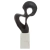 Statues & Sculptures Table Top|Abstract^Black Mirage 52cm Metal Indoor Sculpture