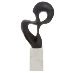 Statues & Sculptures Table Top|Abstract^Black Mirage 52cm Metal Indoor Sculpture