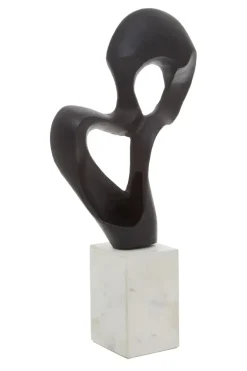 Statues & Sculptures Table Top|Abstract^Black Mirage 52cm Metal Indoor Sculpture
