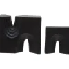 Statues & Sculptures Table Top|Abstract^Block Symphony 18cm Black Resin Indoor Sculptures