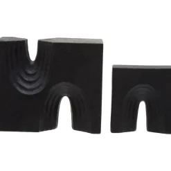 Statues & Sculptures Table Top|Abstract^Block Symphony 18cm Black Resin Indoor Sculptures