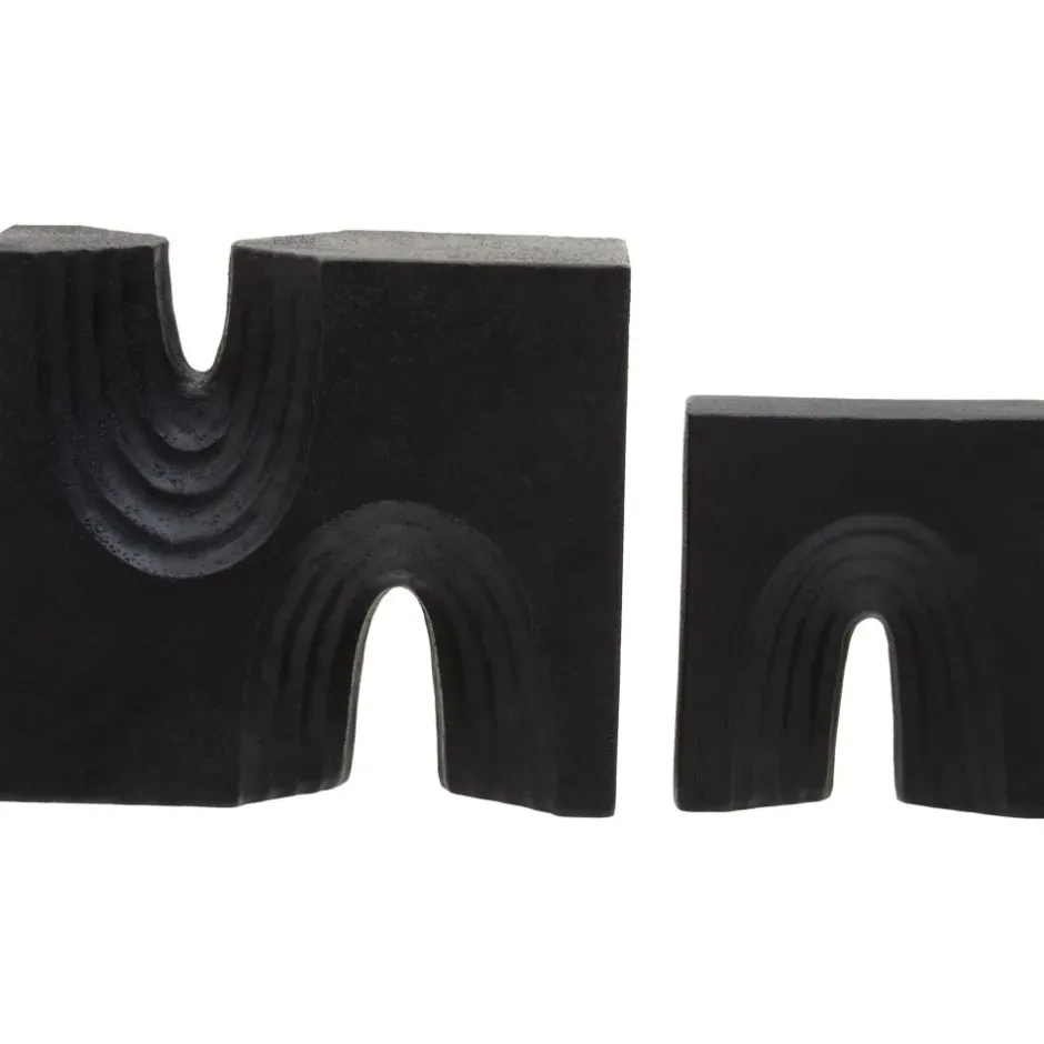 Statues & Sculptures Table Top|Abstract^Block Symphony 18cm Black Resin Indoor Sculptures