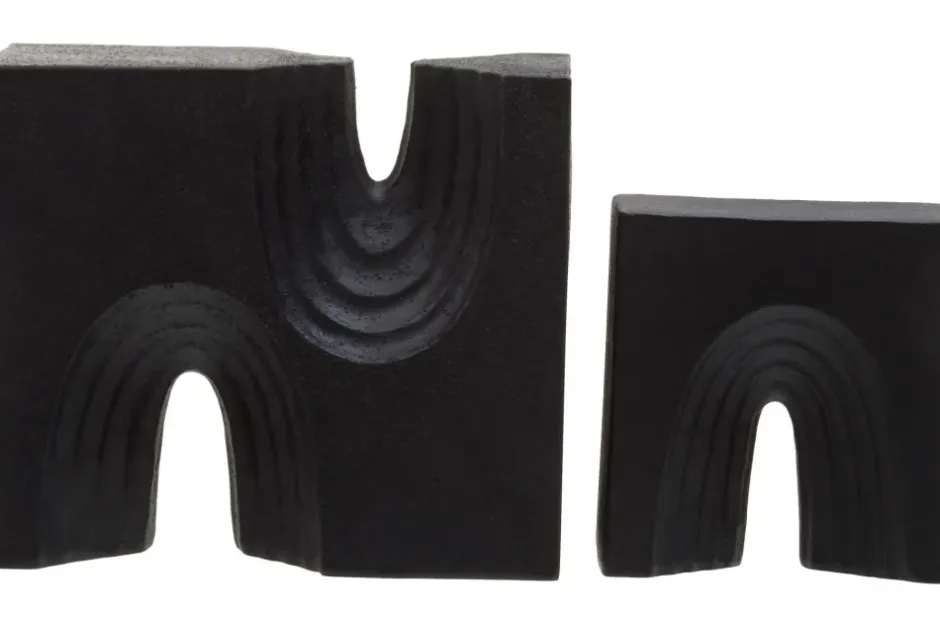 Statues & Sculptures Table Top|Abstract^Block Symphony 18cm Black Resin Indoor Sculptures