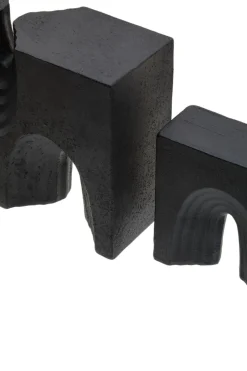 Statues & Sculptures Table Top|Abstract^Block Symphony 18cm Black Resin Indoor Sculptures