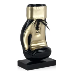 Statues & Sculptures Table Top|Contemporary^Boxing Hero 37cm Black Resin Indoor Sculpture