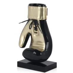 Statues & Sculptures Table Top|Contemporary^Boxing Hero 37cm Black Resin Indoor Sculpture