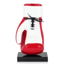 Statues & Sculptures Table Top|Contemporary^Boxing Hero 37cm Red Resin Indoor Sculpture