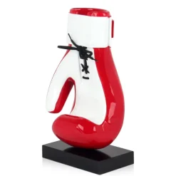 Statues & Sculptures Table Top|Contemporary^Boxing Hero 37cm Red Resin Indoor Sculpture