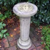 Statues & Sculptures Garden Sundials^Brighton Brass Stone Garden Sundial