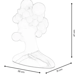 Statues & Sculptures Figurative|Table Top^Bubble Bliss 47cm Lilac Resin Indoor Sculpture