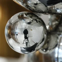 Statues & Sculptures Table Top|Abstract^Bubble Bobble 55cm Gold Metal Indoor Sculpture