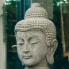 Statues & Sculptures Buddha^Buddha Head Stone Garden Ornament
