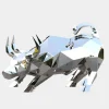 Statues & Sculptures Farm|Contemporary^Bull 120cm Geometric Metal Garden Sculpture