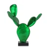Statues & Sculptures Table Top|Contemporary^Cactus Bloom 41cm Green Resin Indoor Sculpture