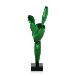 Statues & Sculptures Table Top|Contemporary^Cactus Bloom 41cm Green Resin Indoor Sculpture