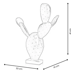 Statues & Sculptures Table Top|Contemporary^Cactus Bloom 41cm Green Resin Indoor Sculpture