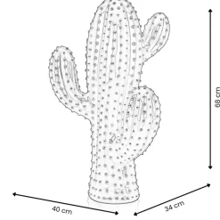 Statues & Sculptures Floor Standing|Contemporary^Cactus Essence 68cm Yellow Resin Indoor Sculpture