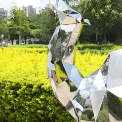 Statues & Sculptures Wildlife|Contemporary^Camel 210cm Geometric Metal Garden Sculpture