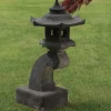 Statues & Sculptures Pagodas^Cantilever Japanese Pagoda Stone Garden Ornament