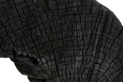 Statues & Sculptures Table Top|Abstract^Carbon Halo 53cm Black Wood Indoor Sculpture