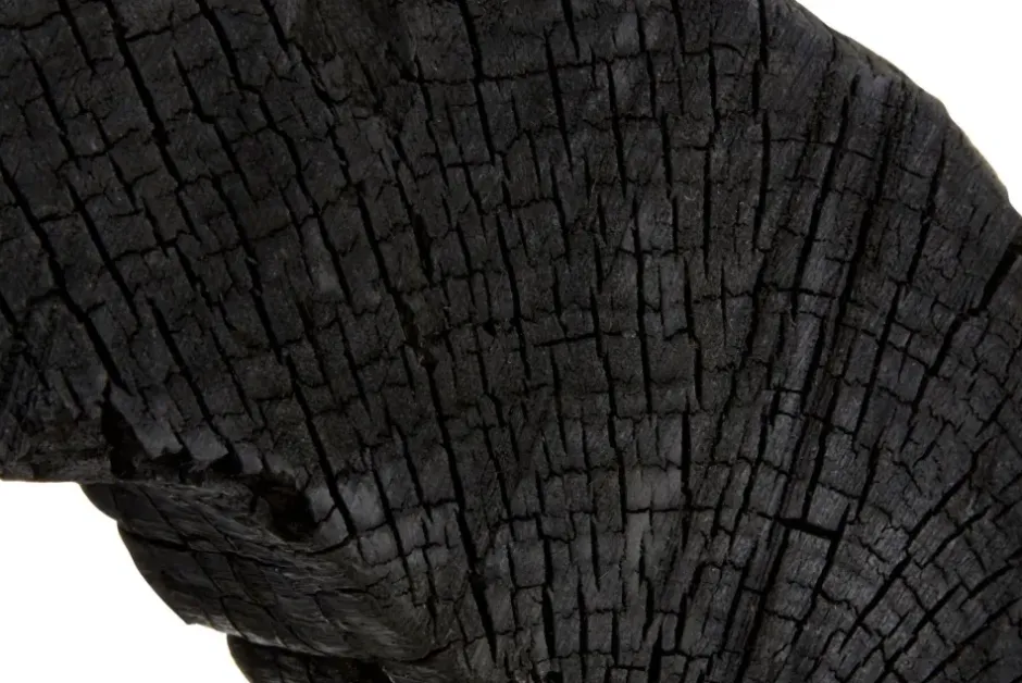 Statues & Sculptures Table Top|Abstract^Carbon Halo 53cm Black Wood Indoor Sculpture