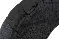Statues & Sculptures Table Top|Abstract^Carbon Halo 53cm Black Wood Indoor Sculpture