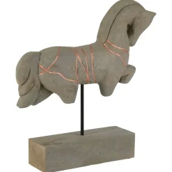 Statues & Sculptures Table Top|Animals^Celestial Horse 40cm Wood Indoor Sculpture