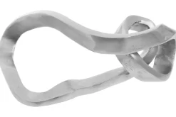 Statues & Sculptures Table Top|Abstract^Celestial Loop 24cm Silver Metal Indoor Sculpture
