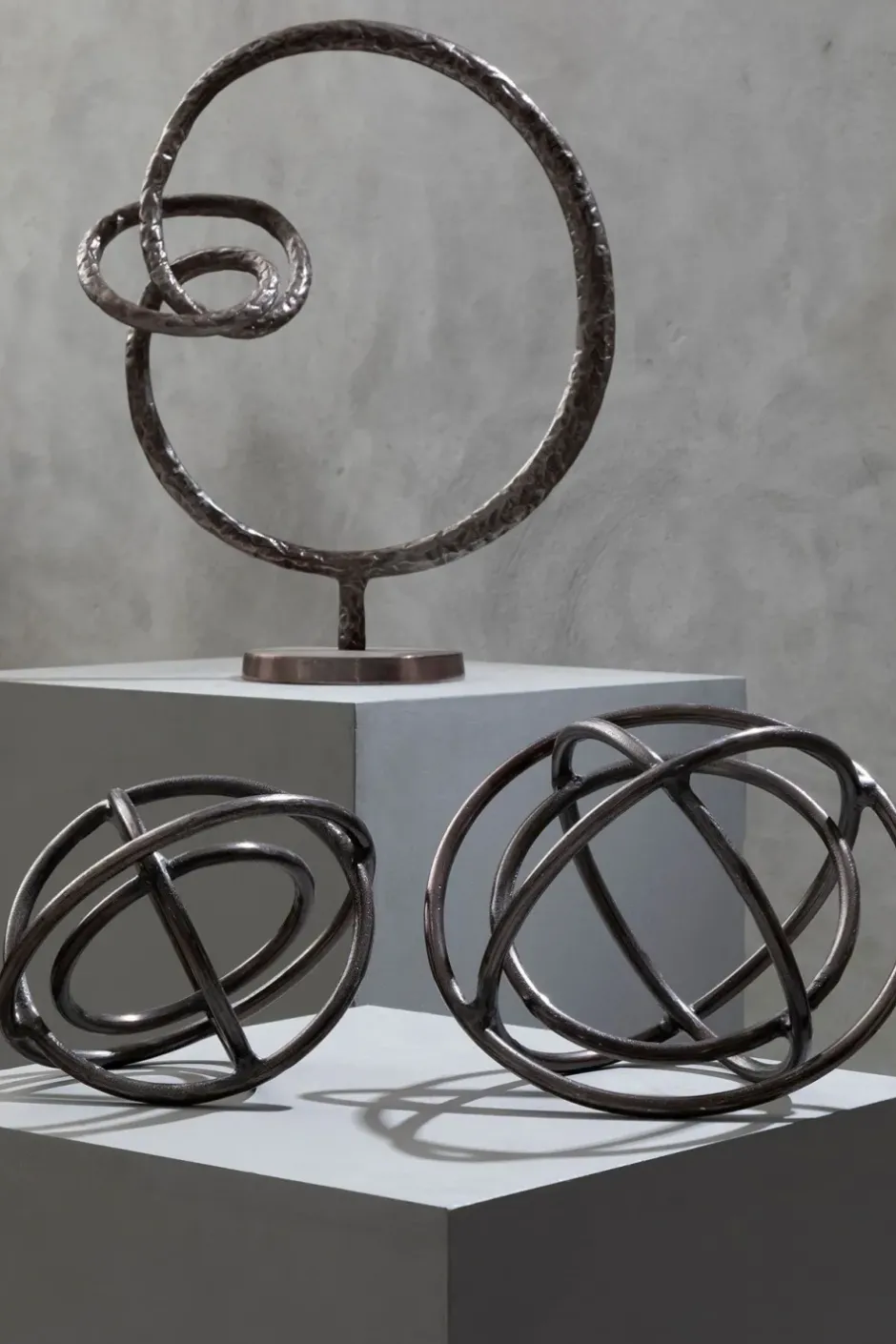 Statues & Sculptures Table Top|Abstract^Celestium Orbs 40cm Metal Indoor Sculptures