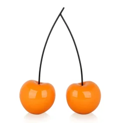 Statues & Sculptures Table Top|Floor Standing^Cherry Fusion 43cm Orange Resin Indoor Sculpture