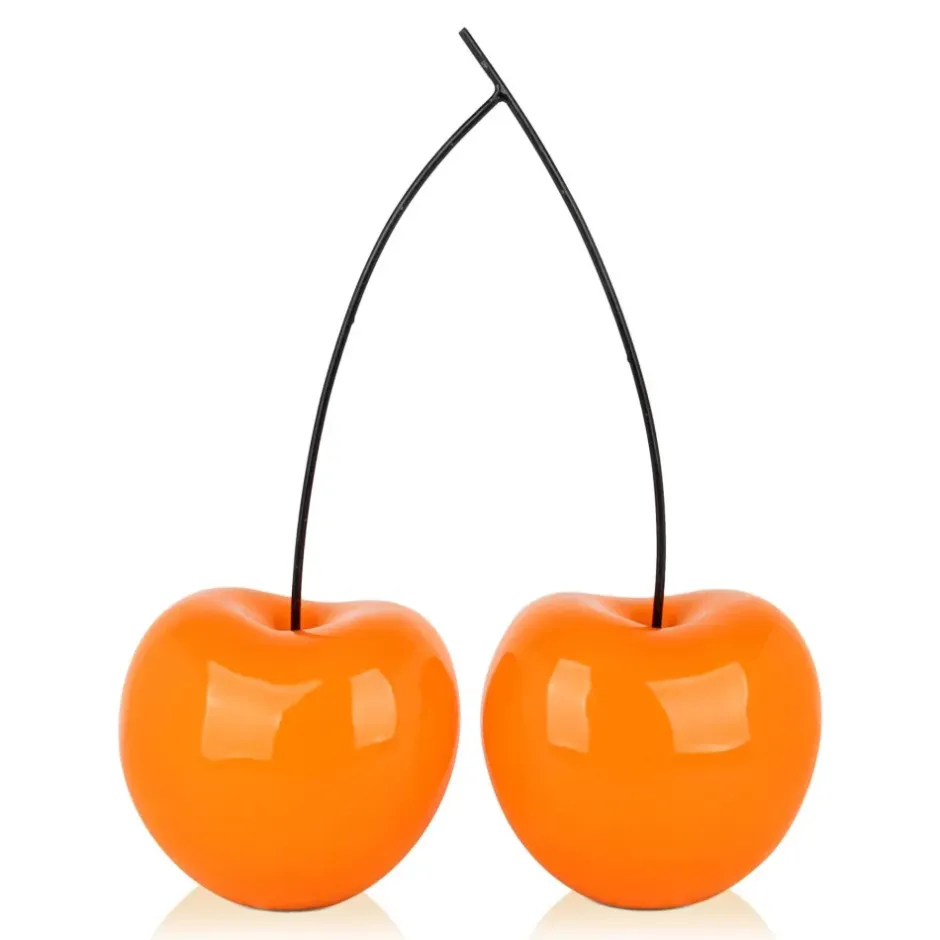 Statues & Sculptures Table Top|Floor Standing^Cherry Fusion 55cm Orange Resin Indoor Sculpture